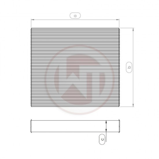 Radiator core Wagner Tuning 563x468x32