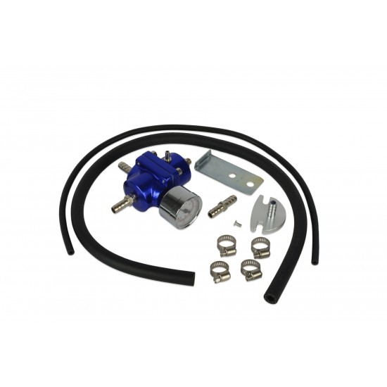 Fuel pressure Regulator with gauge 8mm barb
