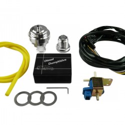 Adjustable blow off valve for turbodiesel engines