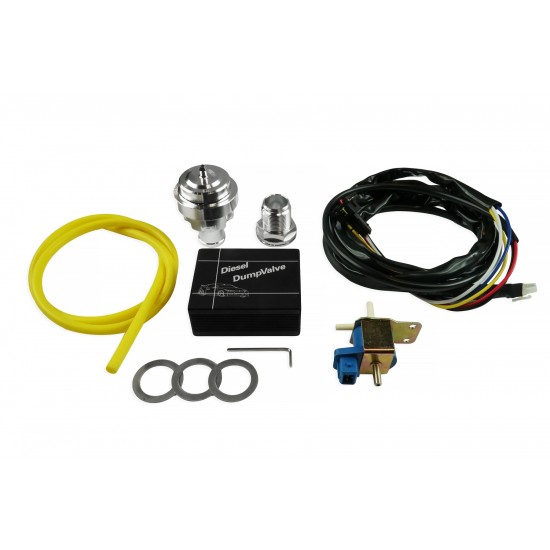 Adjustable blow off valve for turbodiesel engines
