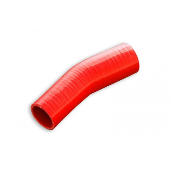 Silicone Reducer elbow 23' 45/63mm Red