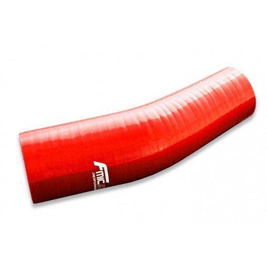 Silicone Reducer elbow 23' 45/63mm Red