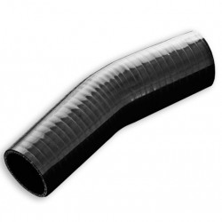 Silicone Reducer elbow 23' 70/76mm Black