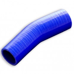 Silicone Reducer elbow 23' 70/76mm Blue