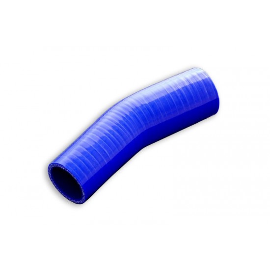Silicone Reducer elbow 23' 70/76mm Blue