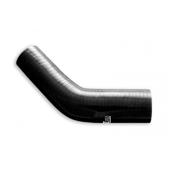 Silicone reducer elbow 45' 19/25mm Black