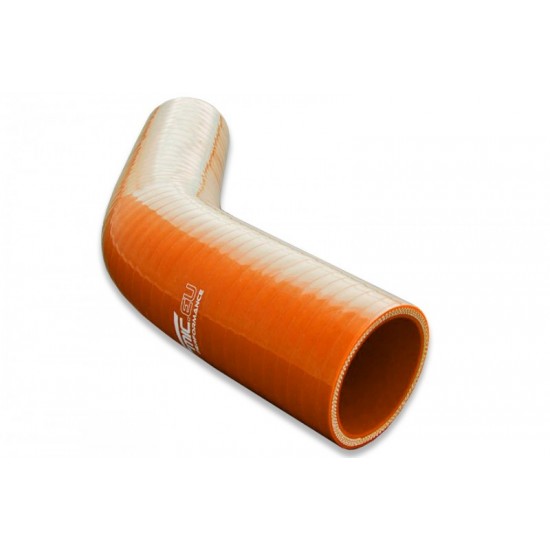 Silicone reducer elbow 45' 19/32mm Orange