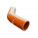 Silicone reducer elbow 45' 19/32mm Orange