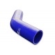 Silicone reducer elbow 45' 25/38mm Blue