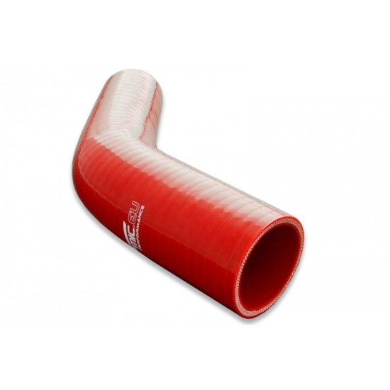 Silicone reducer elbow 45' 25/41mm Red
