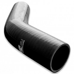 Silicone reducer elbow 45' 28/32mm Black