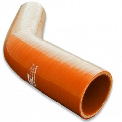 Silicone reducer elbow 45' 28/32mm Orange