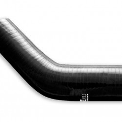 Silicone reducer elbow 45' 28/35mm Black