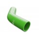Silicone reducer elbow 45' 28/35mm Green