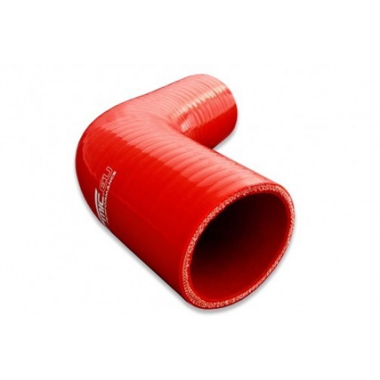 Silicone Reducer elbow 67' 25/38mm Red