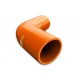 Silicone Reducer elbow 67' 32/38mm Orange