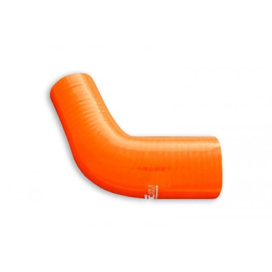 Silicone Reducer elbow 67' 32/38mm Orange