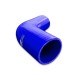Silicone Reducer elbow 67' 51/57mm Blue