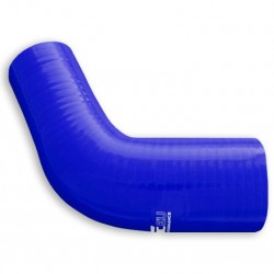 Silicone Reducer elbow 67' 60/80mm Blue