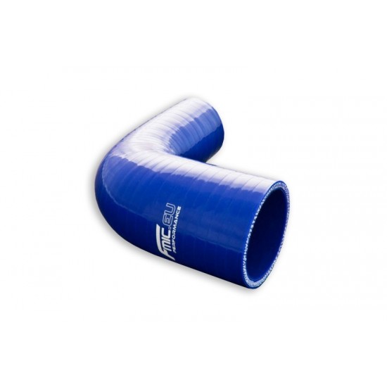 Silicone reducer elbow 90' 16/28mm Blue