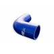 Silicone reducer elbow 90' 16/28mm Blue