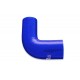 Silicone reducer elbow 90' 16/28mm Blue