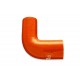 Silicone Reducer elbow 90' 19/25mm Orange