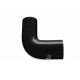 Silicone reducer elbow 90' 19/30mm Black