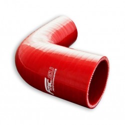 Silicone reducer elbow 90' 28/41mm Red