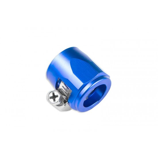 AN -10 AN10 20mm rubber hose end finisher twisted jubilee clip Blue
