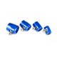 AN -10 AN10 20mm rubber hose end finisher twisted jubilee clip Blue