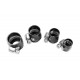 AN -4 AN4 12mm rubber hose end finisher twisted jubilee clip Black