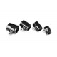 AN -4 AN4 12mm rubber hose end finisher twisted jubilee clip Black