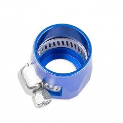AN -4 AN4 12mm rubber hose end finisher twisted jubilee clip Blue