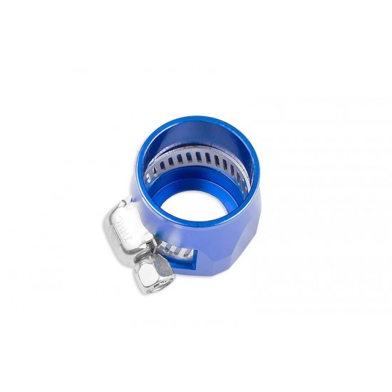 AN -4 AN4 12mm rubber hose end finisher twisted jubilee clip Blue