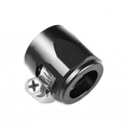 AN -6 AN6 15mm rubber hose end finisher twisted jubilee clip Black