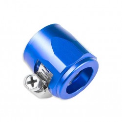 AN -8 AN8 18mm rubber hose end finisher twisted jubilee clip Blue
