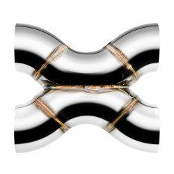 Welded X-Pipe FMIC.Pro 70mm 304 stainless steel