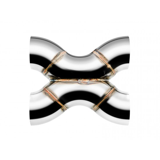 Welded X-Pipe FMIC.Pro 76mm 304 stainless steel