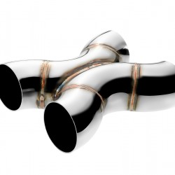 Welded X-Pipe FMIC.Pro 76mm 304 stainless steel