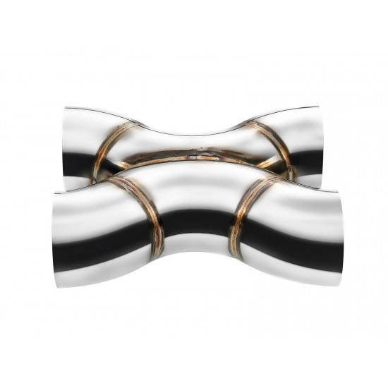 Welded X-Pipe FMIC.Pro 76mm 304 stainless steel