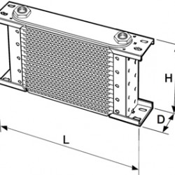 Setrab Proline oil cooler 16-row 330 x 122mm (235mm)