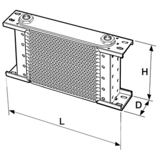 Setrab Proline oil cooler 40-row 330 x 310mm (235mm)