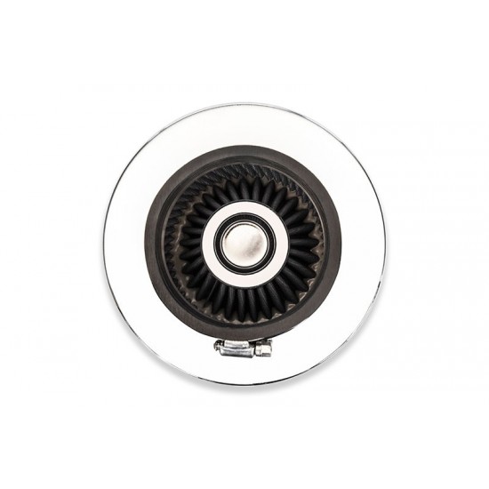 Cone air filter - diameter 89mm srebrny