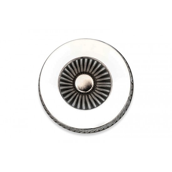 Cone air filter - diameter 89mm srebrny