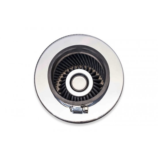 Cone air filter - diameter 89mm srebrny