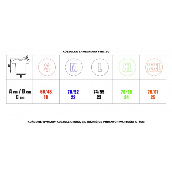 T-shirt FMIC.EU XL szary