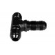 TEE BULKHEAD MALE/MALE/MALE AN12 Black