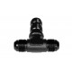 TEE BULKHEAD MALE/MALE/MALE AN12 Black