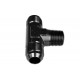 TEE MALE/MALE/MALE AN4-1/8 NPT-AN4 Black